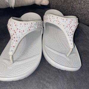 Crocs Women's Sloane Embellished Flip Flop